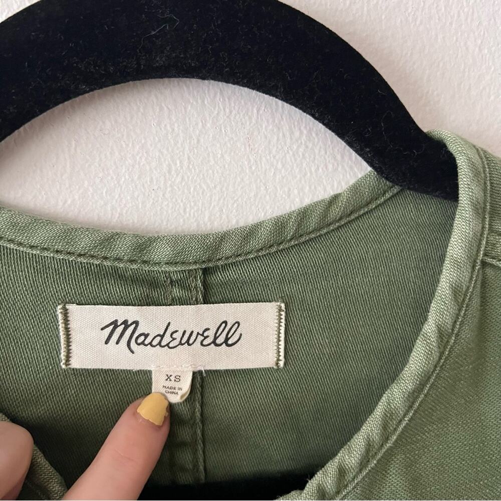 Madewell Claremont Drawstring Army Green Jacket - Picture 8 of 8